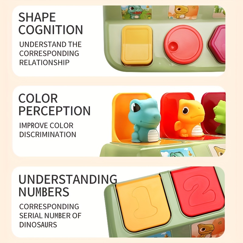 develop your babys logical thinking motor skills with this fun educational dinosaur shaped surprise box halloween christmas and thanksgiving day gift 4