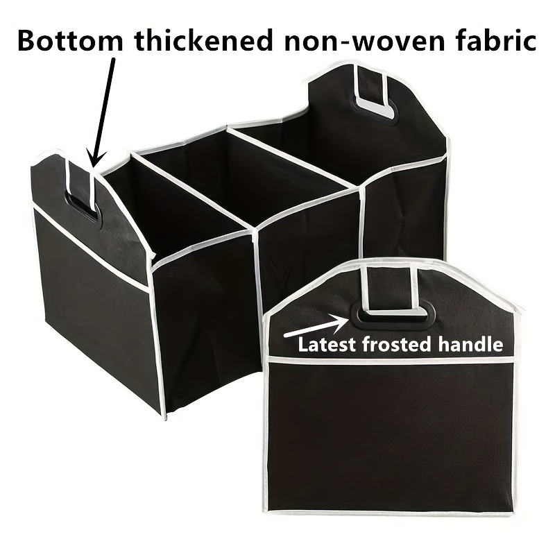 Car Trunk Cargo Storage Bag Foldable Black Storage Box For - Temu