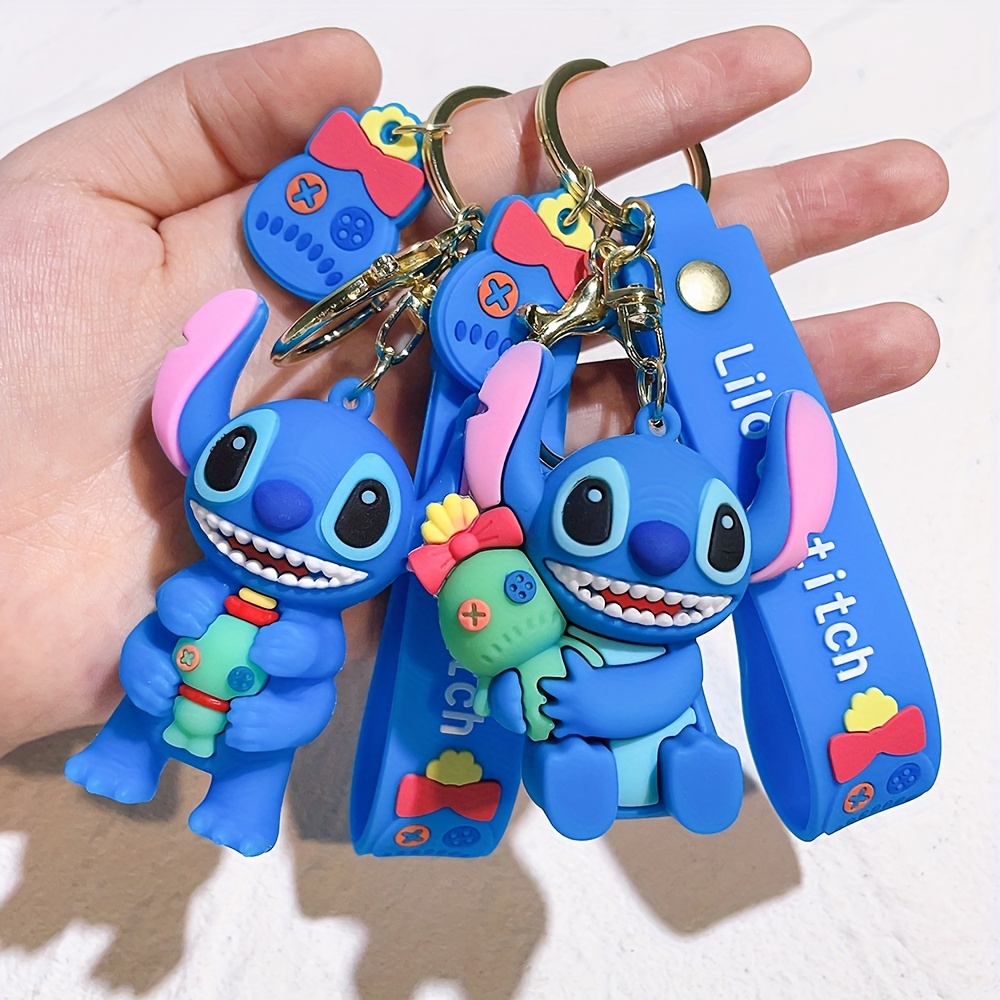 Kawaii Stitch Model Keychain Disney Lilo & Stitch Doll Pendant Key