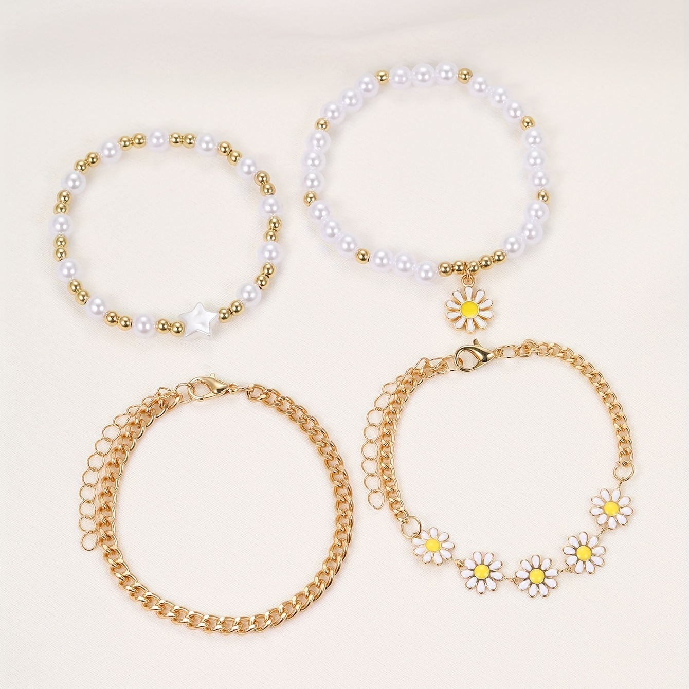 Dainty Daisy Flower Bracelet for Women, Gift for Mom – Fabulous Creations  Jewelry