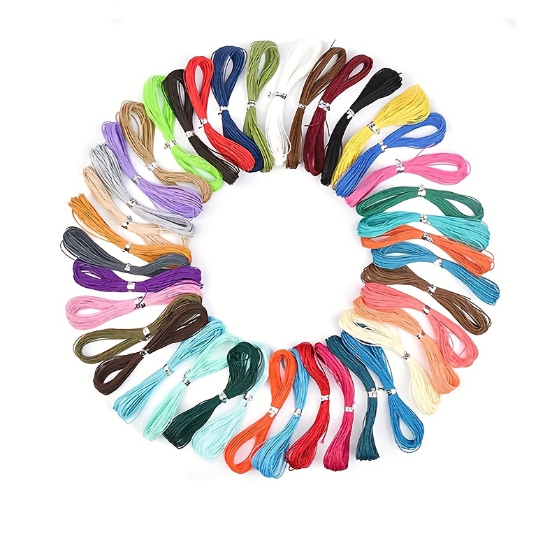 Colors Waxed Polyester Cord Bracelet Cord Wax Coated String for