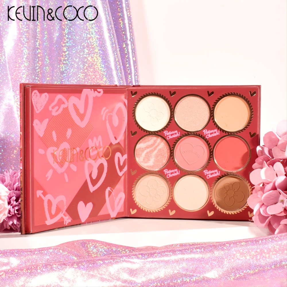 KEVIN&COCO 59 Matte Bright Eyeshadow Beads Blush Highlights Makeup Tray