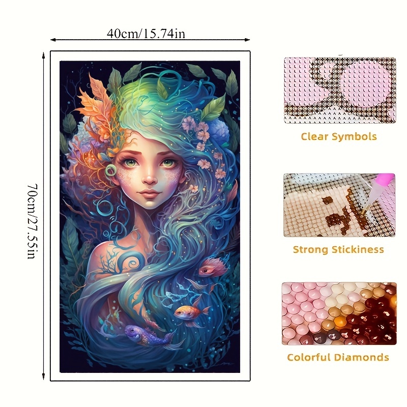 Be A Mermaid In A Sea Of Fish Diamond Painting Kit (Full Drill