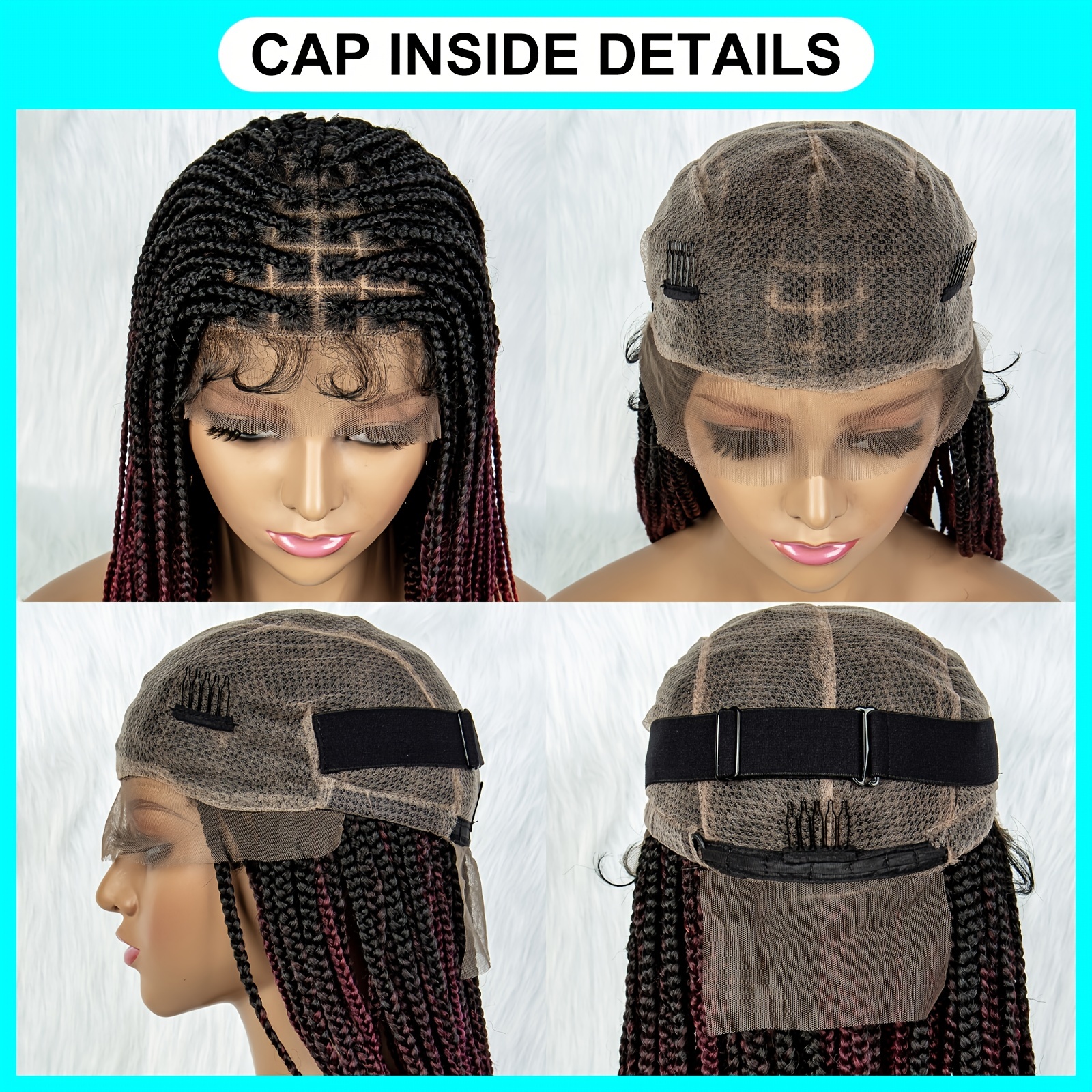 Full Lace Braided Wigs for Black Women, Braided Wig Human Hair
