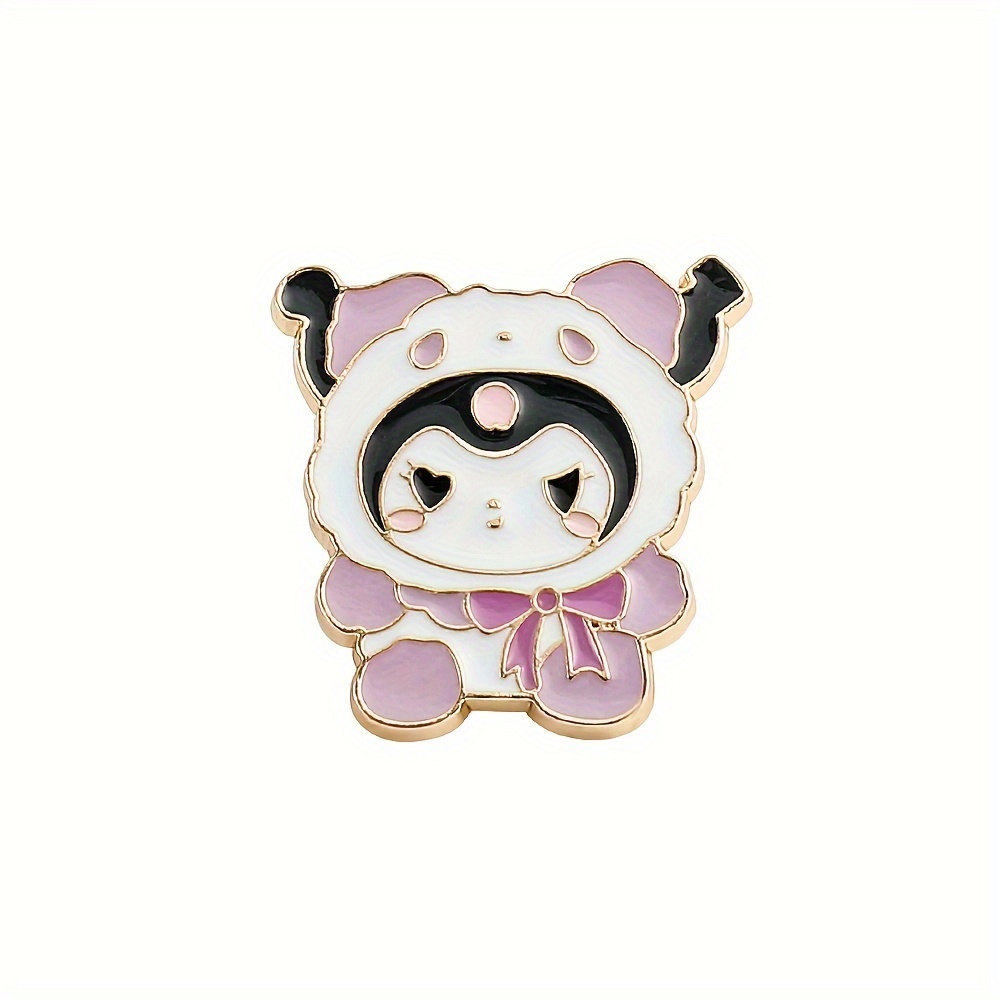 Iigen 1/5 Pcs Halloween Brooch, Kuromi Melody Hello Kitty Enamel Pin Badge, Clothing Backpack Accessories Holiday Gift,Temu