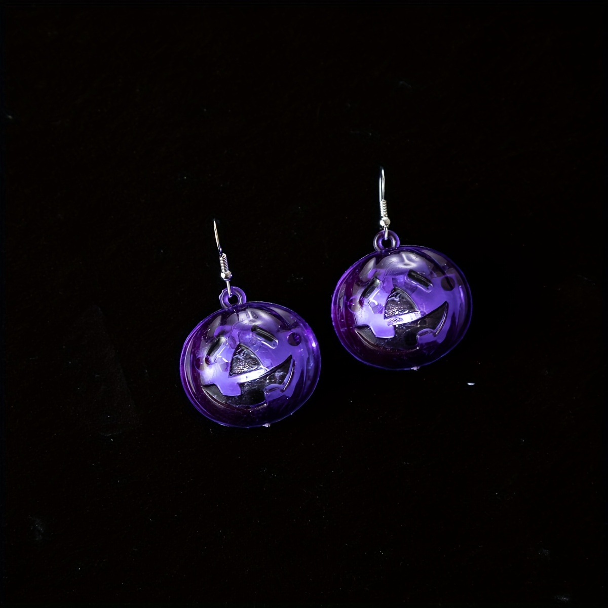 Light up store pumpkin earrings