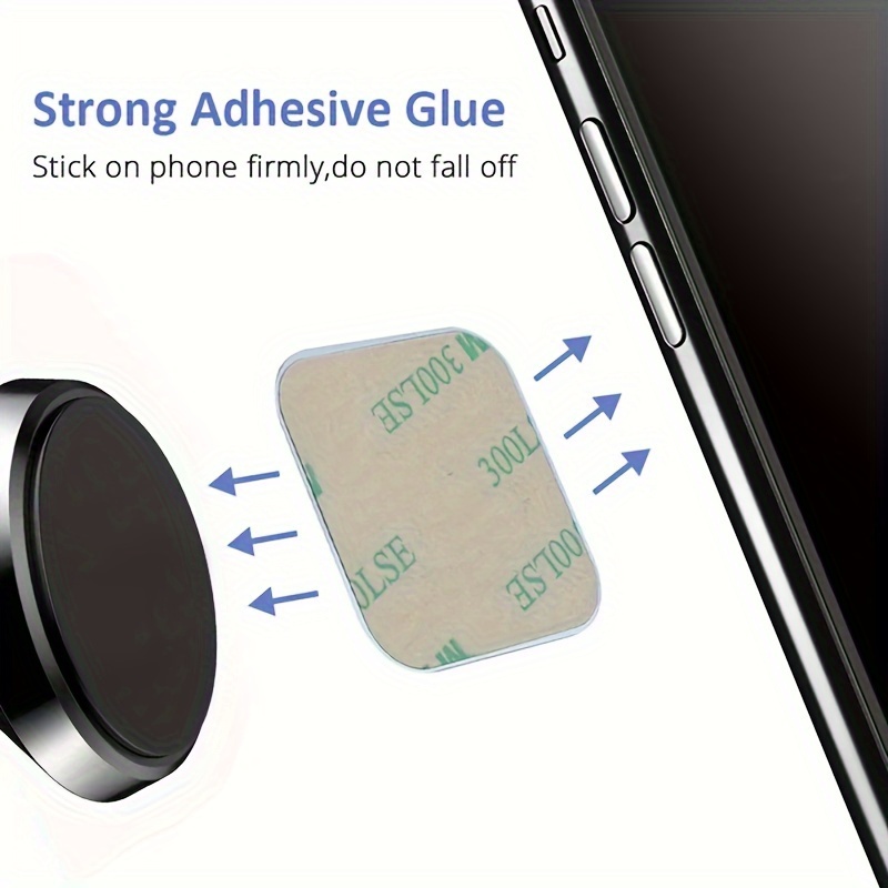 Soporte Magnetico para Teléfono Celular Placas de Metal Adhesivas para Coche