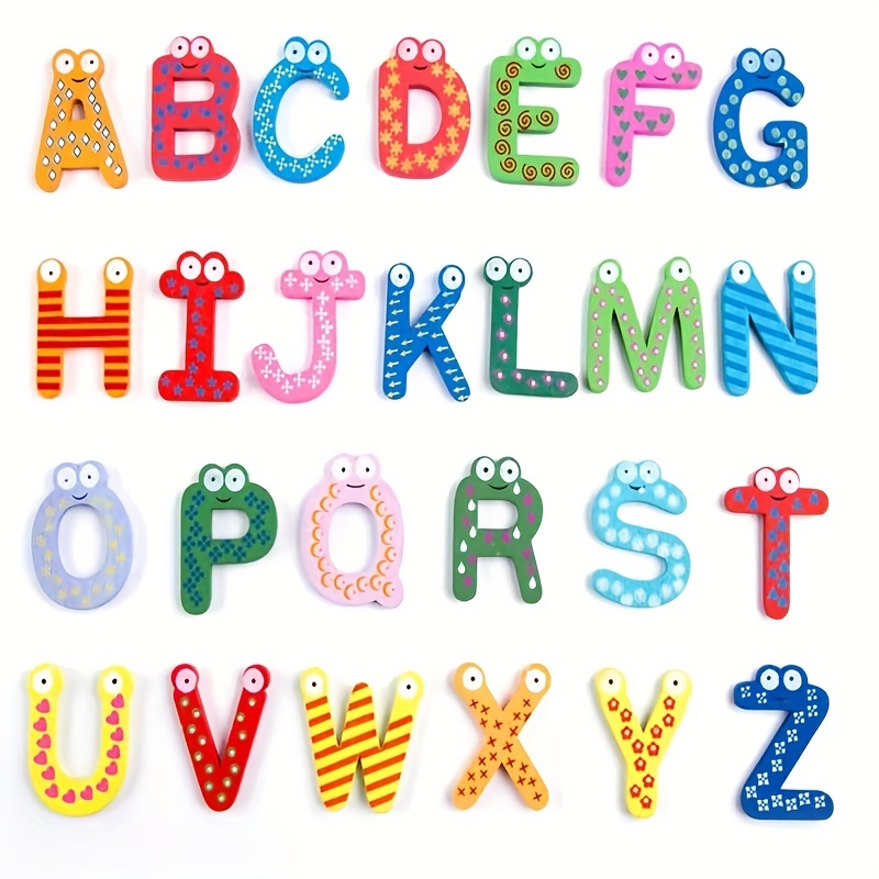 Magnetic Alphabet Stickers: Educational Toys For Kids To - Temu