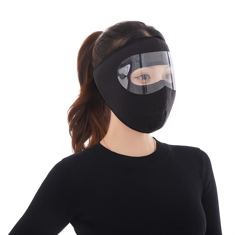 Unisex Hiver Demi Masque Polaire Chaud Coupe Vent Couvrant - Temu