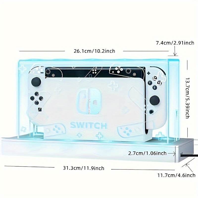 Switch Acrylic Dust Cover Lighting Base Switch/oled Temu