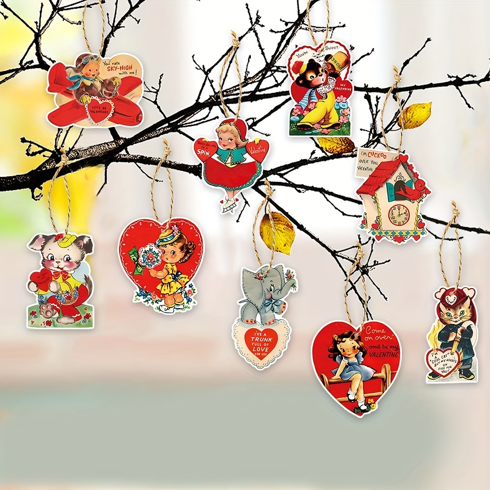 Vintage Valentines Ornaments Valentine's Day Tree - Temu