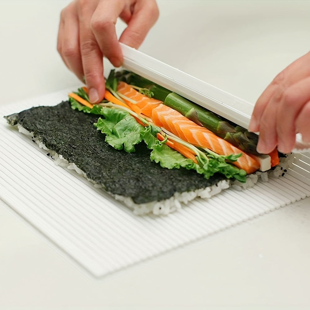 Sushi Rolling Mat, Square Sushi Maker, Plastic Sushi Roller Mat, Creative Sushi  Roller Mat, Diy Sushi Maker, Multifunctional Cooking Tool, Kitchen  Supplies, Kitchen Tools - Temu
