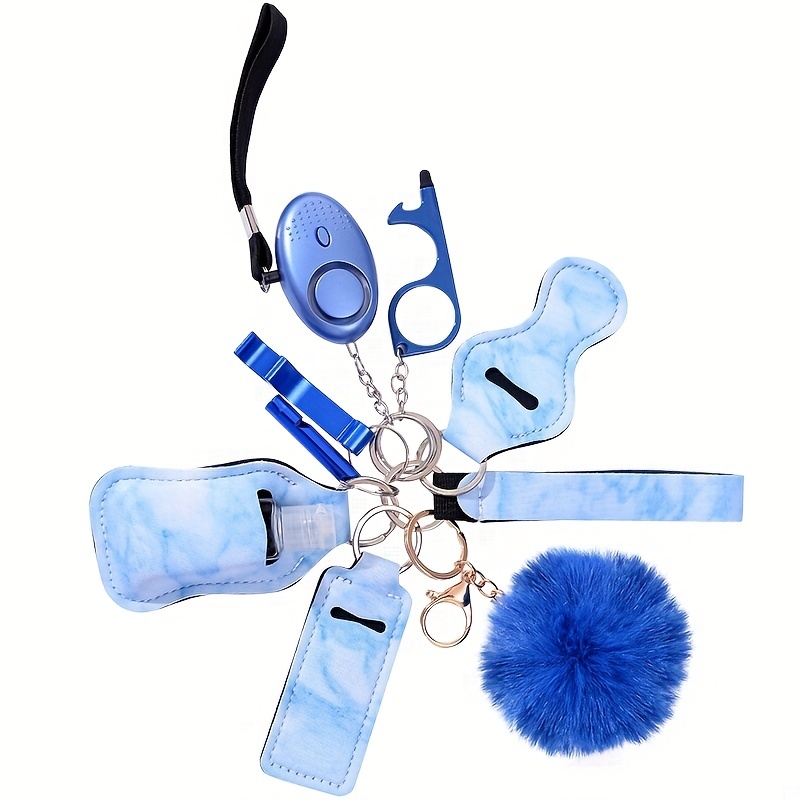 Safety Sound Personal Alarm 10 Pcs Set Self Defense Keychain Set for Women  Teens