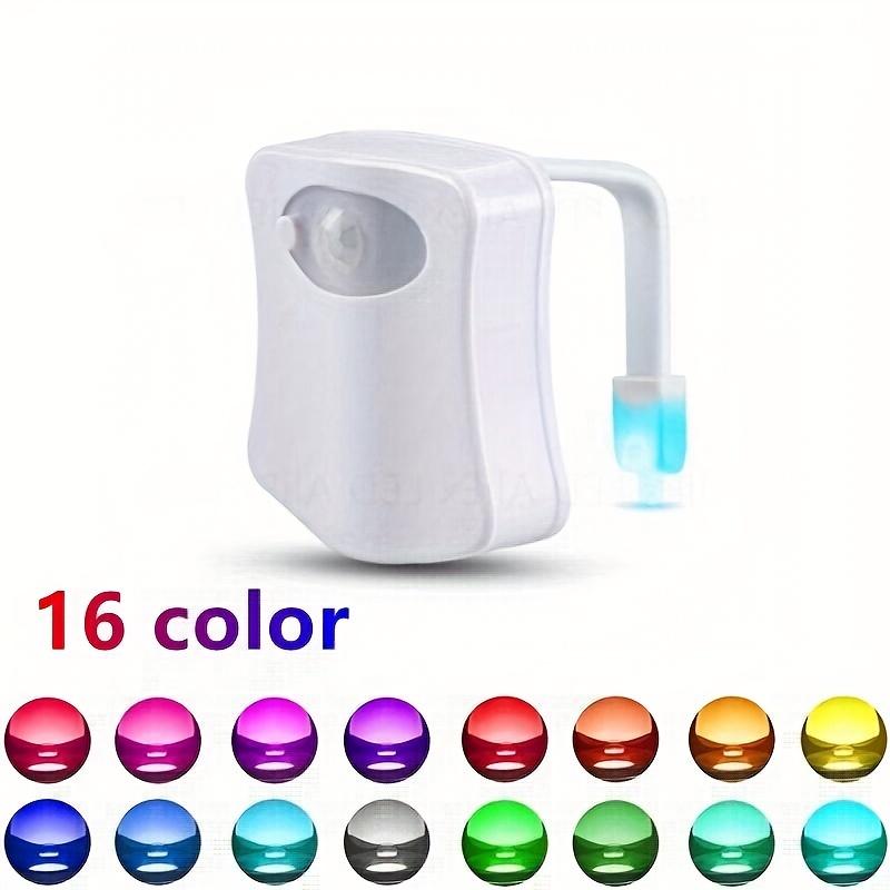 ZK30 Smart PIR Motion Sensor Toilet Seat Night Light 8/16 Colors