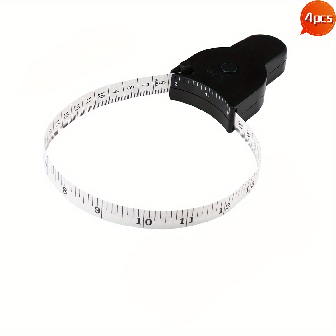 Automatic Telescopic Tape Measure, Body Measure Tape 60 inch (150cm),  Self-Tightening Retractable Measuring Tape for Body Accurate Way to Track  Weight