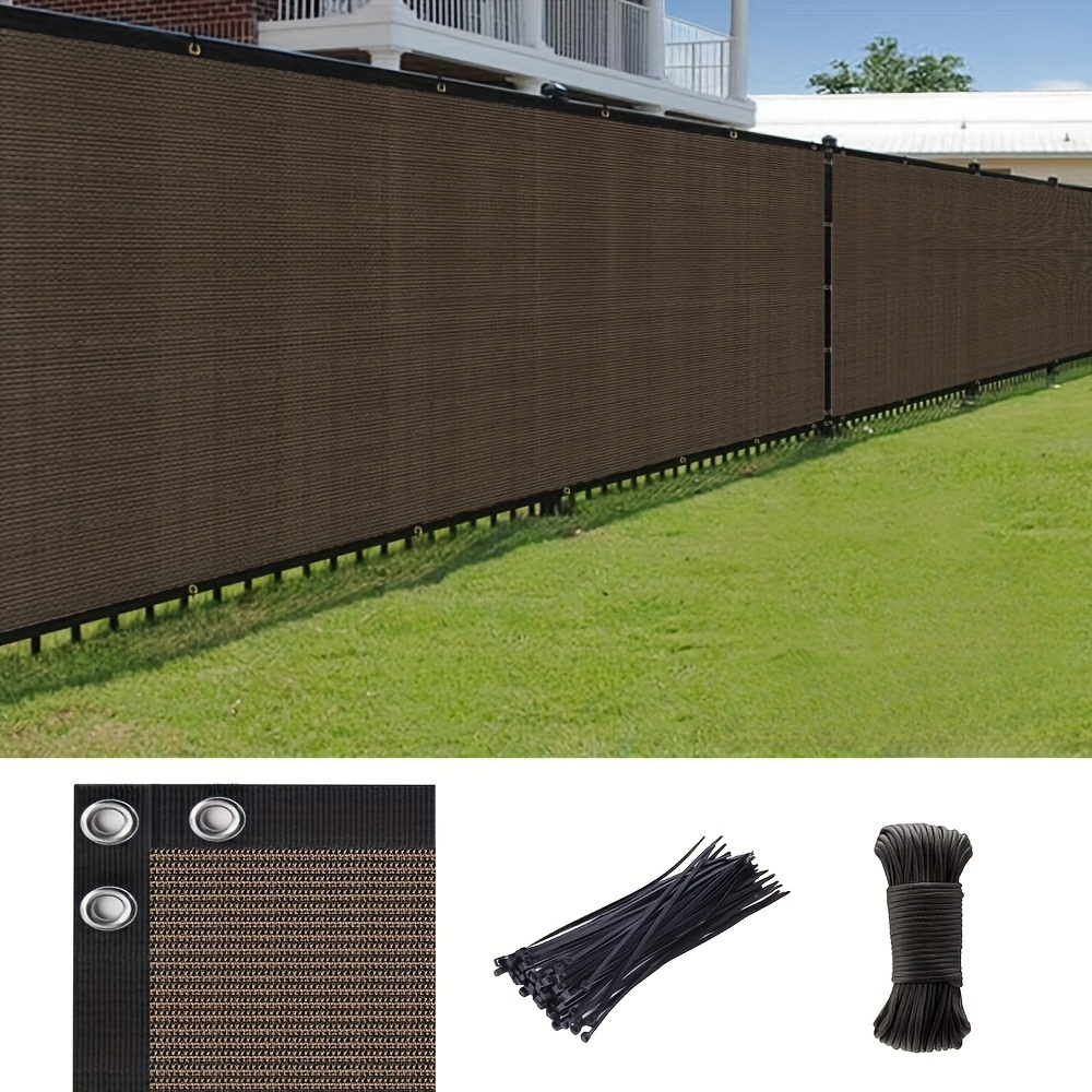  Coarbor Pantalla de valla de privacidad de 8 x 40 pies con  ojales, cubierta de valla de exterior resistente, 150 GSM, pantalla de  privacidad para jardín, patio trasero, valla de eslabones