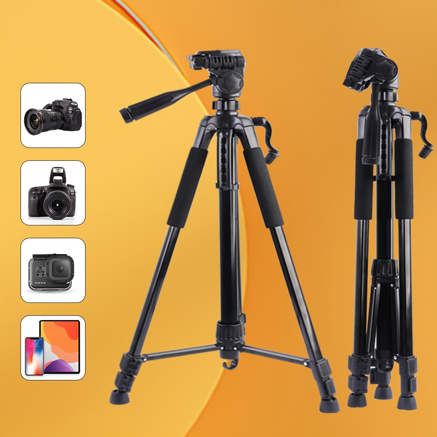 Andoer Kit d'accessoires pour caméra d'action 48 en 1 Kit d