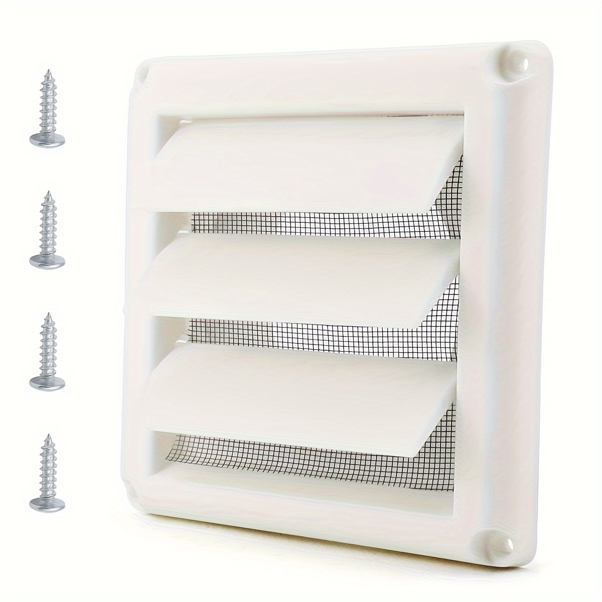  Rejilla de aire de acero  Rejilla de ventilación HVAC para  paredes y techos, blanca : Herramientas y Mejoras del Hogar