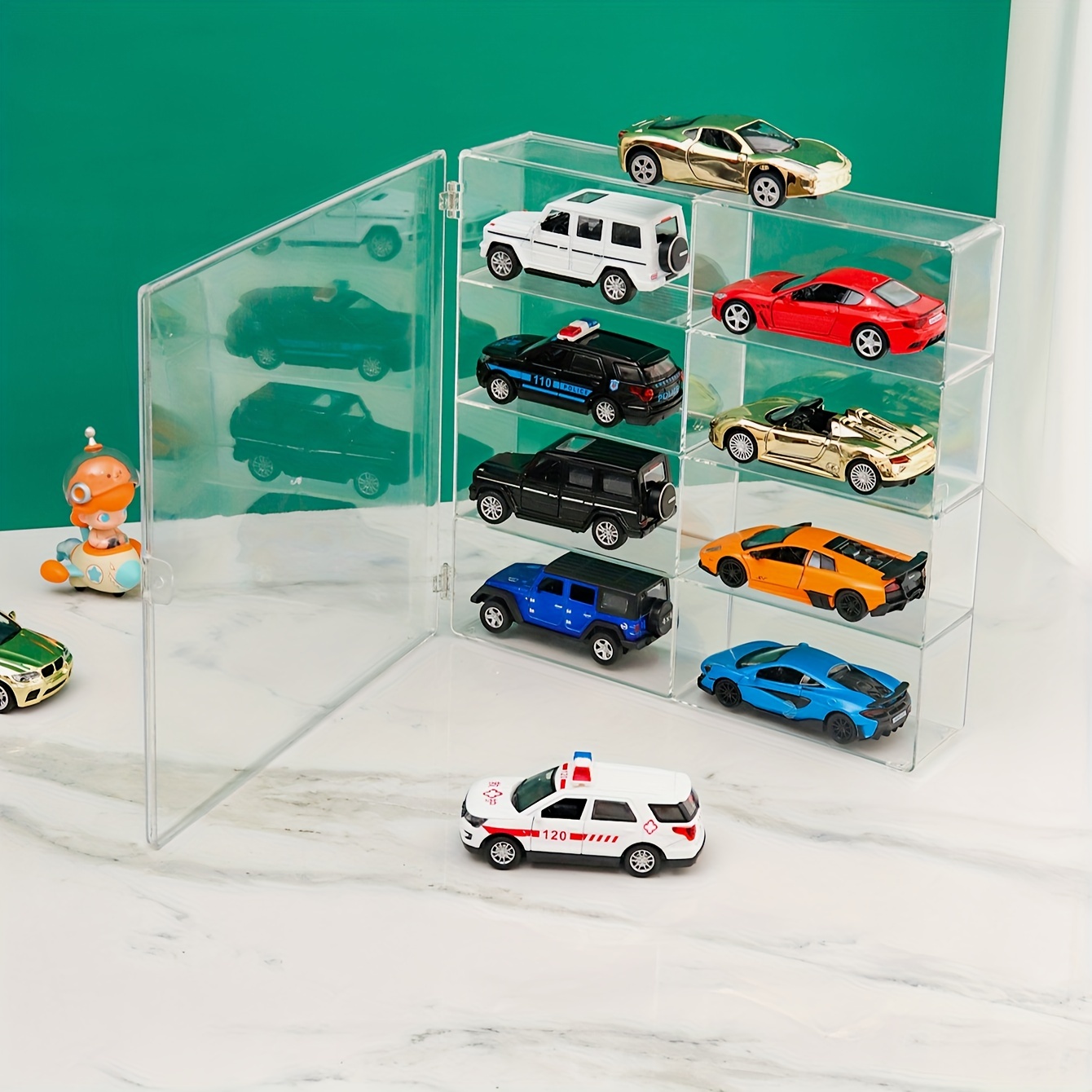 Vitrines et présentation en acrylique pour véhicule miniature