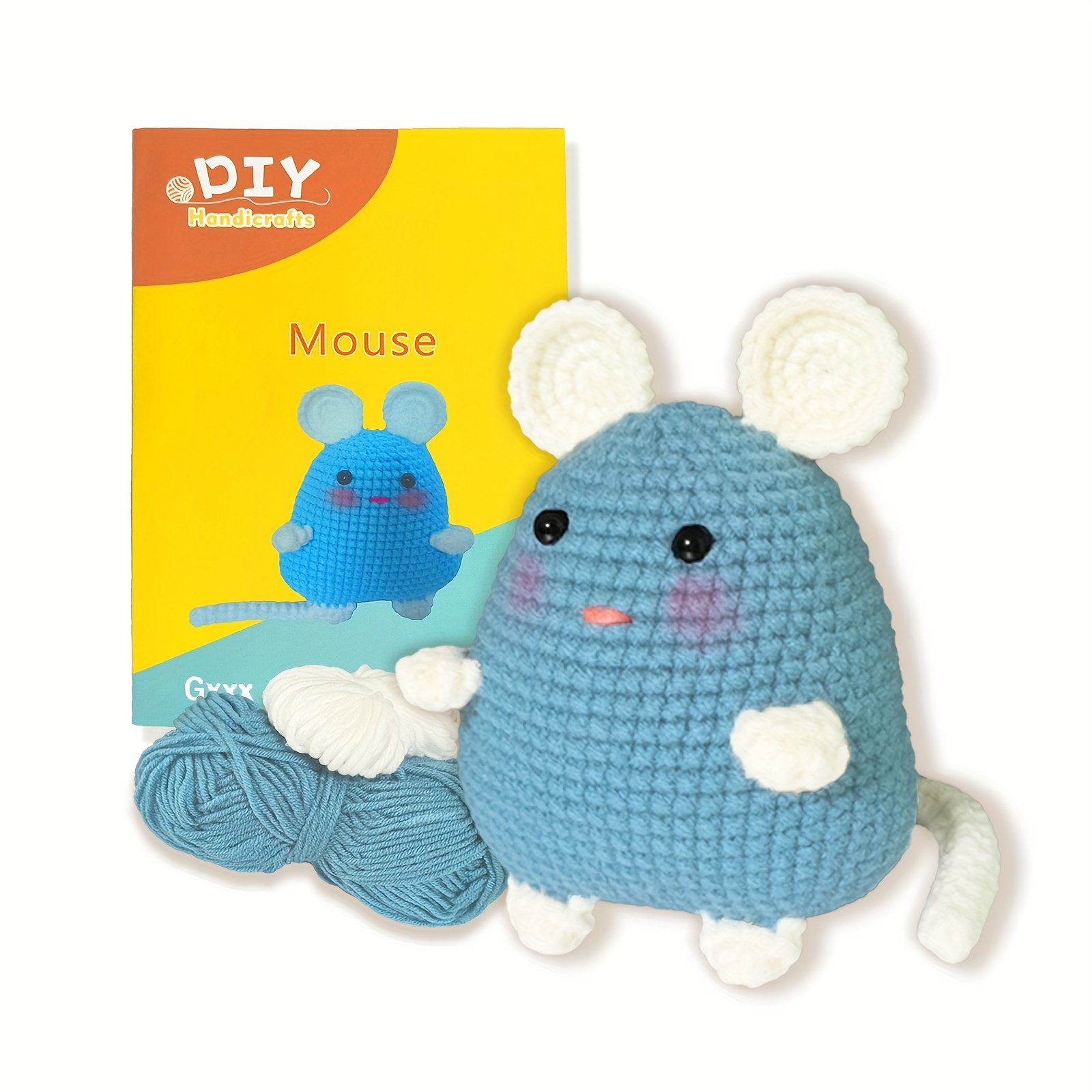 Crochet Kit Beginners Little Mouse With Step by step Video - Temu