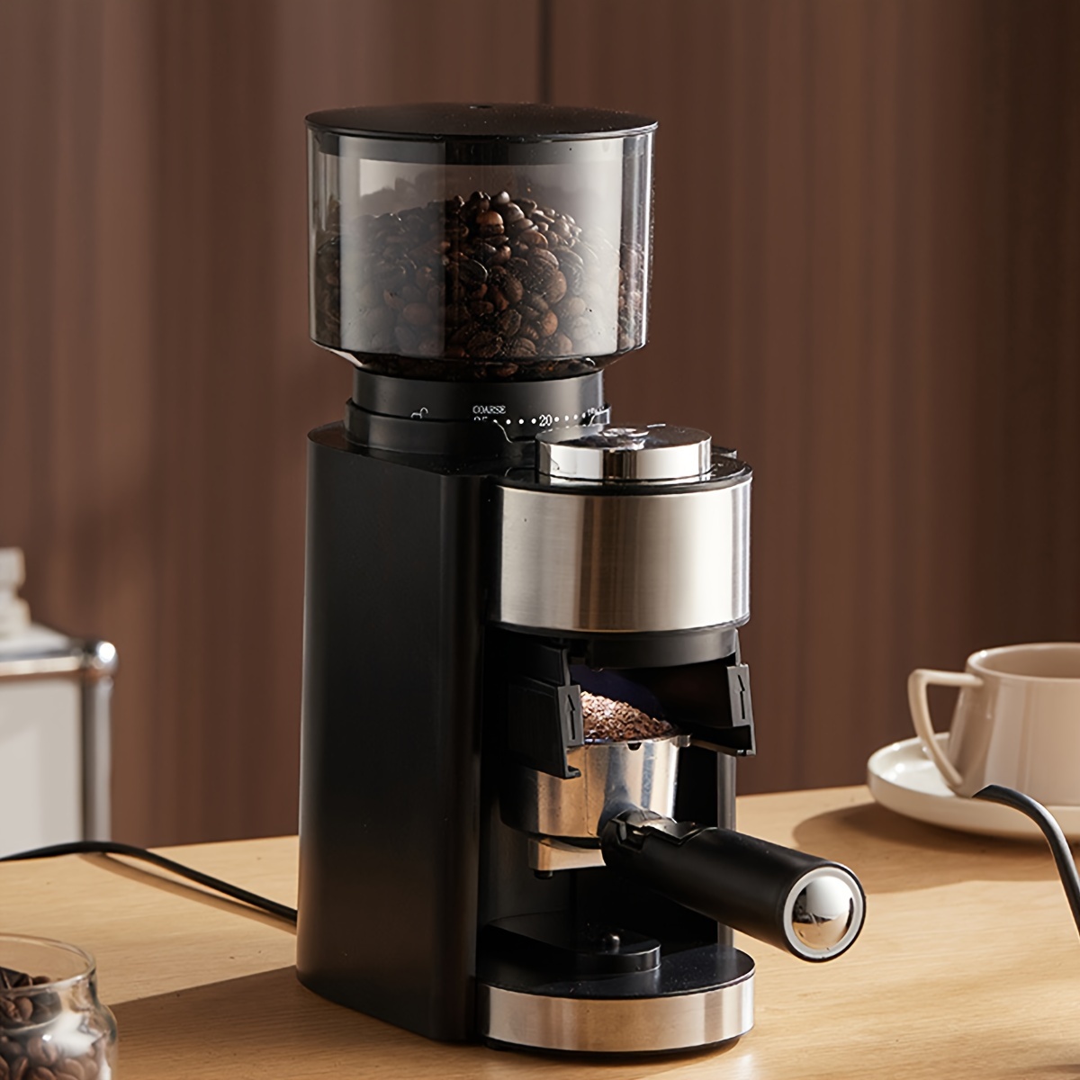 Día internacional del café, máquina de café completamente automática,  equipo para moler granos de café