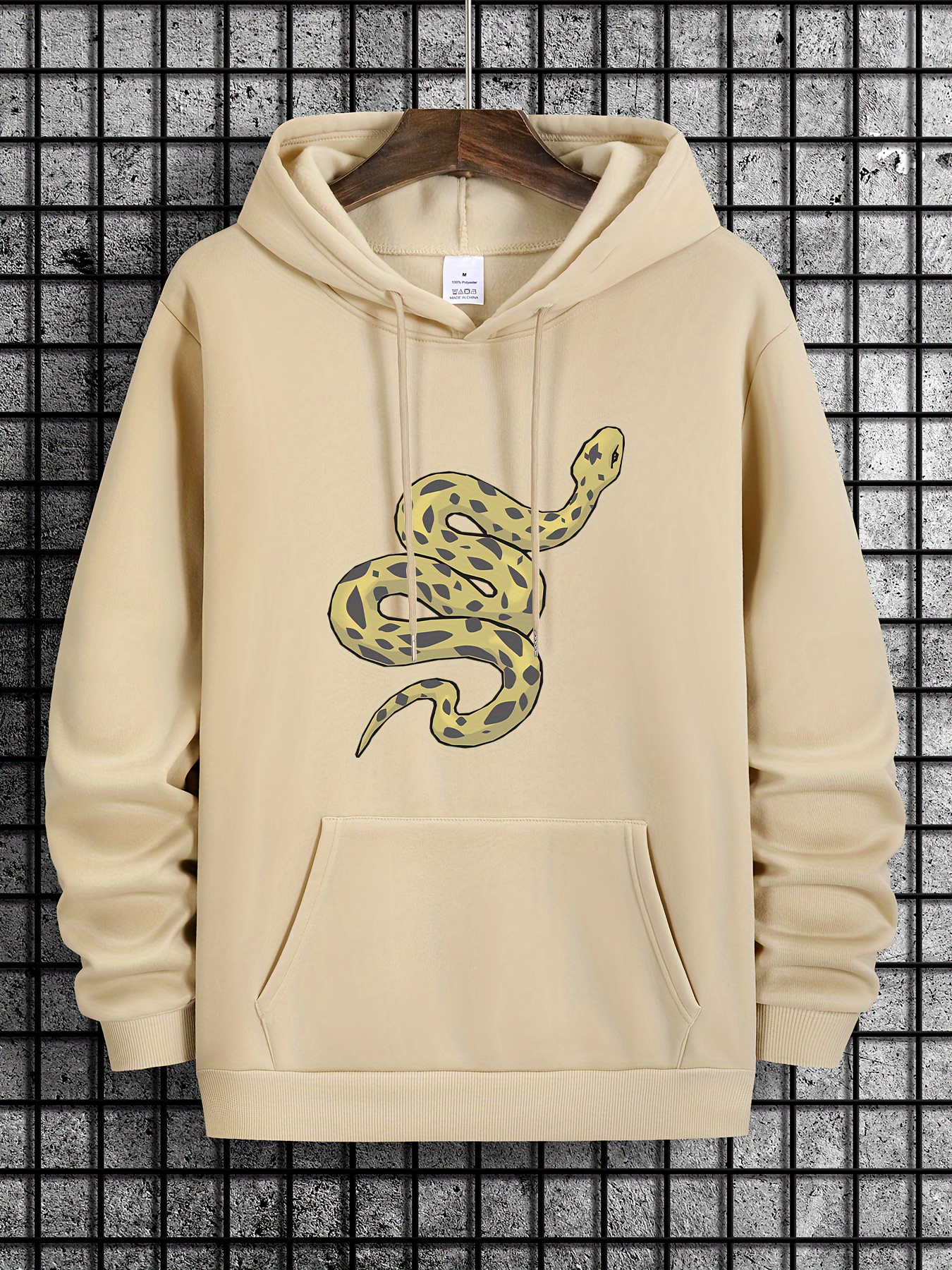 Snake cheap print hoodie