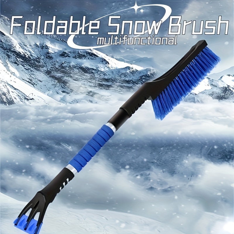 Car Snow Brush With Multifunctional Ice Scraper For Car - Temu