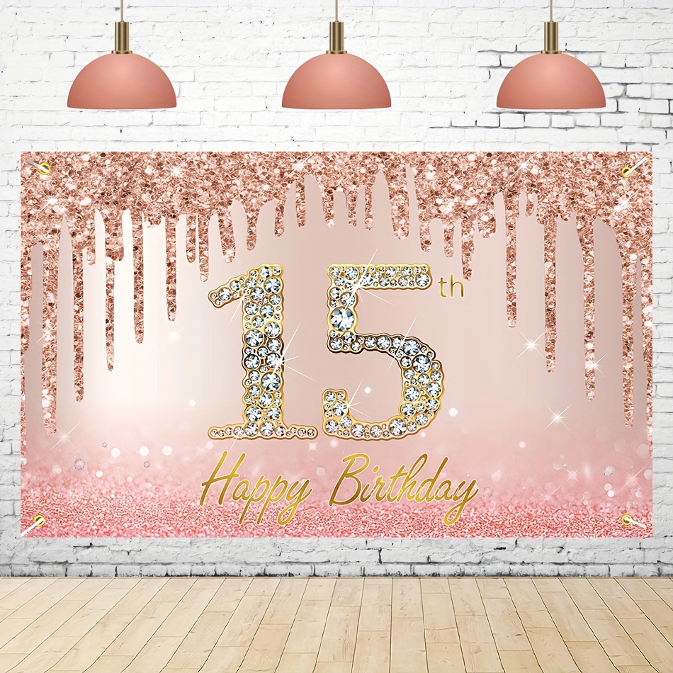  Quinceanera Decorations, Happy 15th Birthday Decorations For  Girls, Sweet 15 Birthday Decorations For Girls, Decoracion De 15 Anos  Quinceanera, 15 Birthday Balloons, 15 Decorations Number, Her, Women : Home  & Kitchen