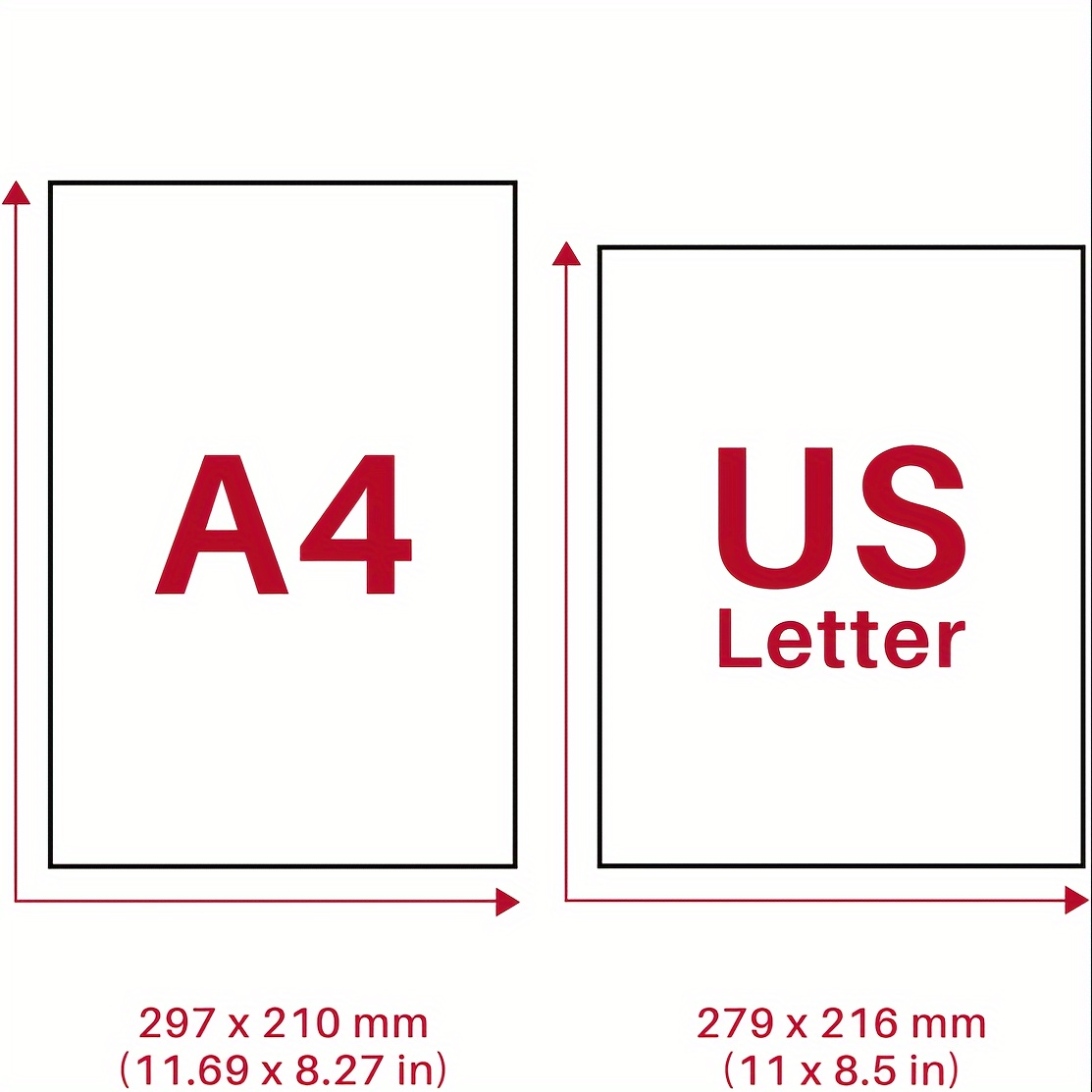 4 Rollos De Papel Térmico A4 8 3 Pulgadas De Ancho - Temu