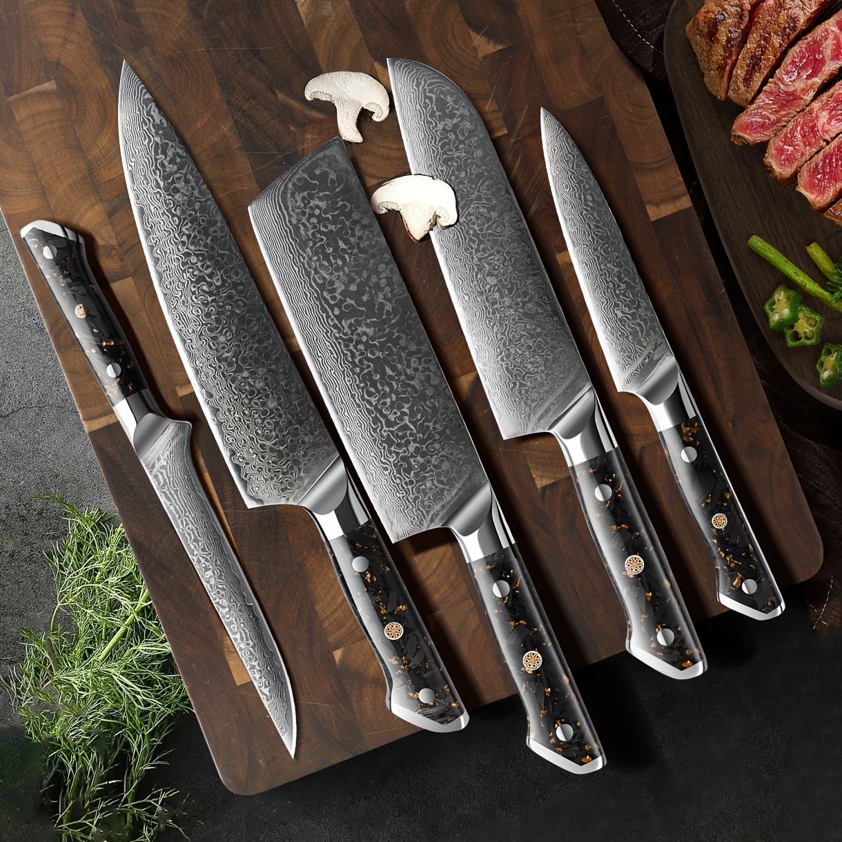 Knife Handmade Steel Kitchen Knives Chef Knife Slicing Knife - Temu