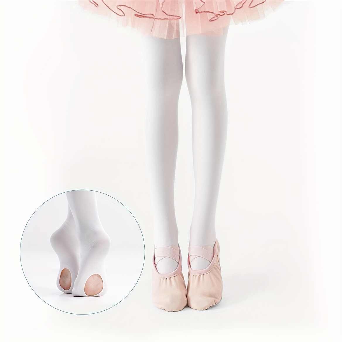 Zando Mallas de ballet para niñas – Ultra Soft Pro Convertible Ballet  Transición Danza Medias para Niños Estudiantes