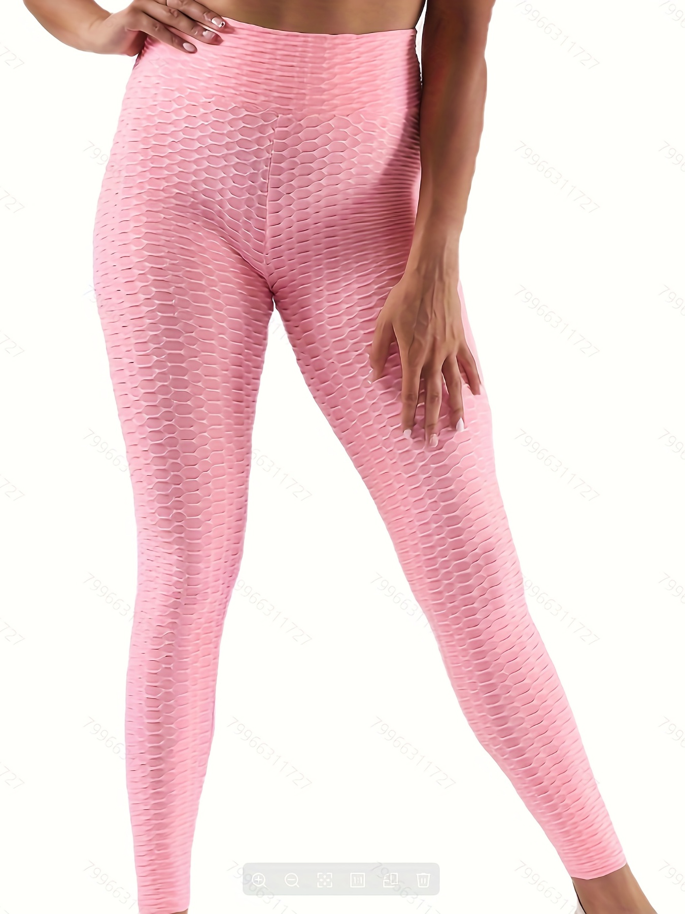 Sexy Honeycomb Yoga Fitness Leggings Solid Color Slimming - Temu