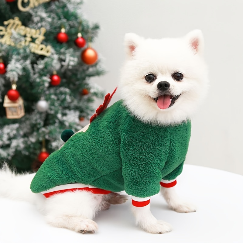 Christmas Tree Dog Sweater, Size: Small, Green