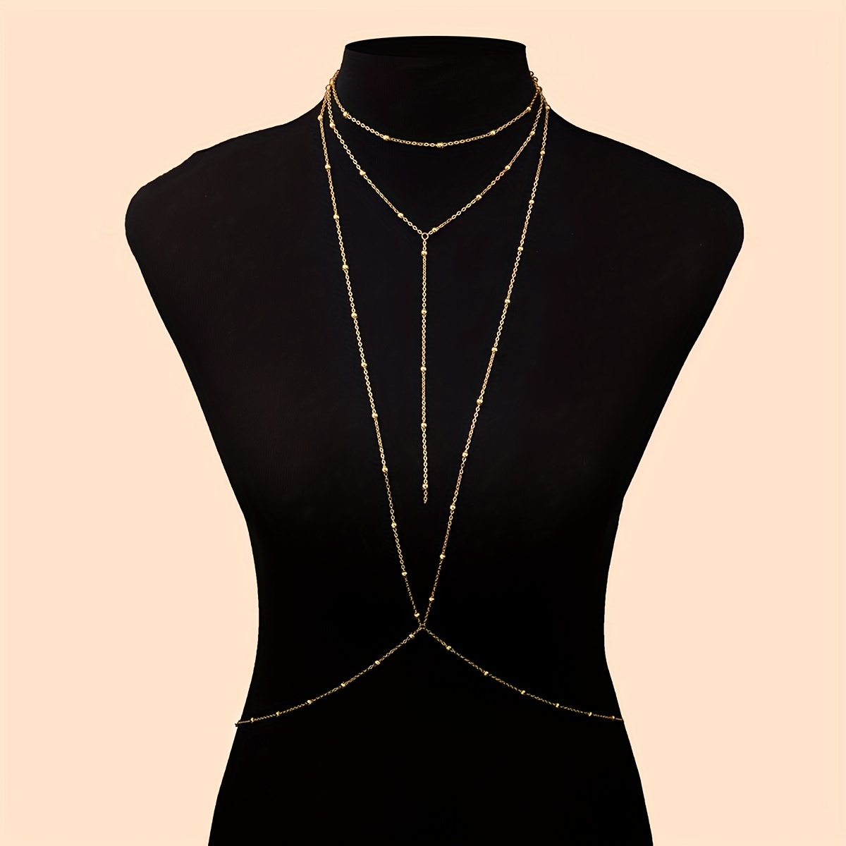 Sexy Golden Halter Chest Chain for Women