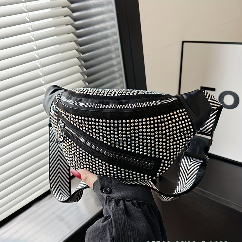 Men's New V-pattern Fashion Embroidery Single Shoulder Crossbody Bag, New  Wave Pattern Colorful Ribbon Crossbody Camera Bag, Belt Square Leisure  Small Bag - Temu