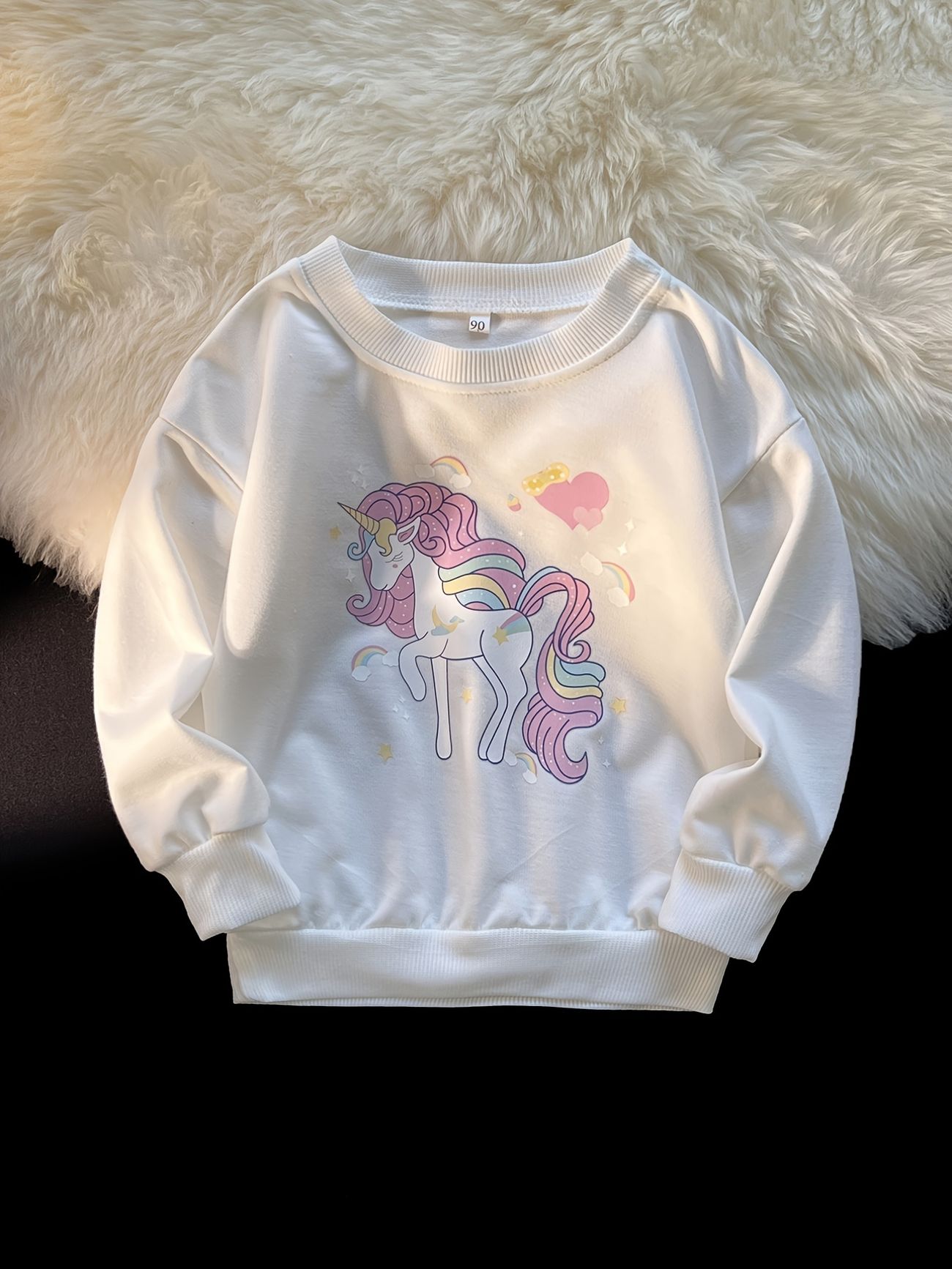 Girls Pullover Cute Unicorn Print Long Sleeve Sweatshirt Tops Kids Clothes - Clothing, Shoes & Jewelry - Temu Girls Pullover Cute Unicorn Print Long Sleeve Sweatshirt Tops Kids Clothes - Clothing, Shoes & Jewelry - Temu