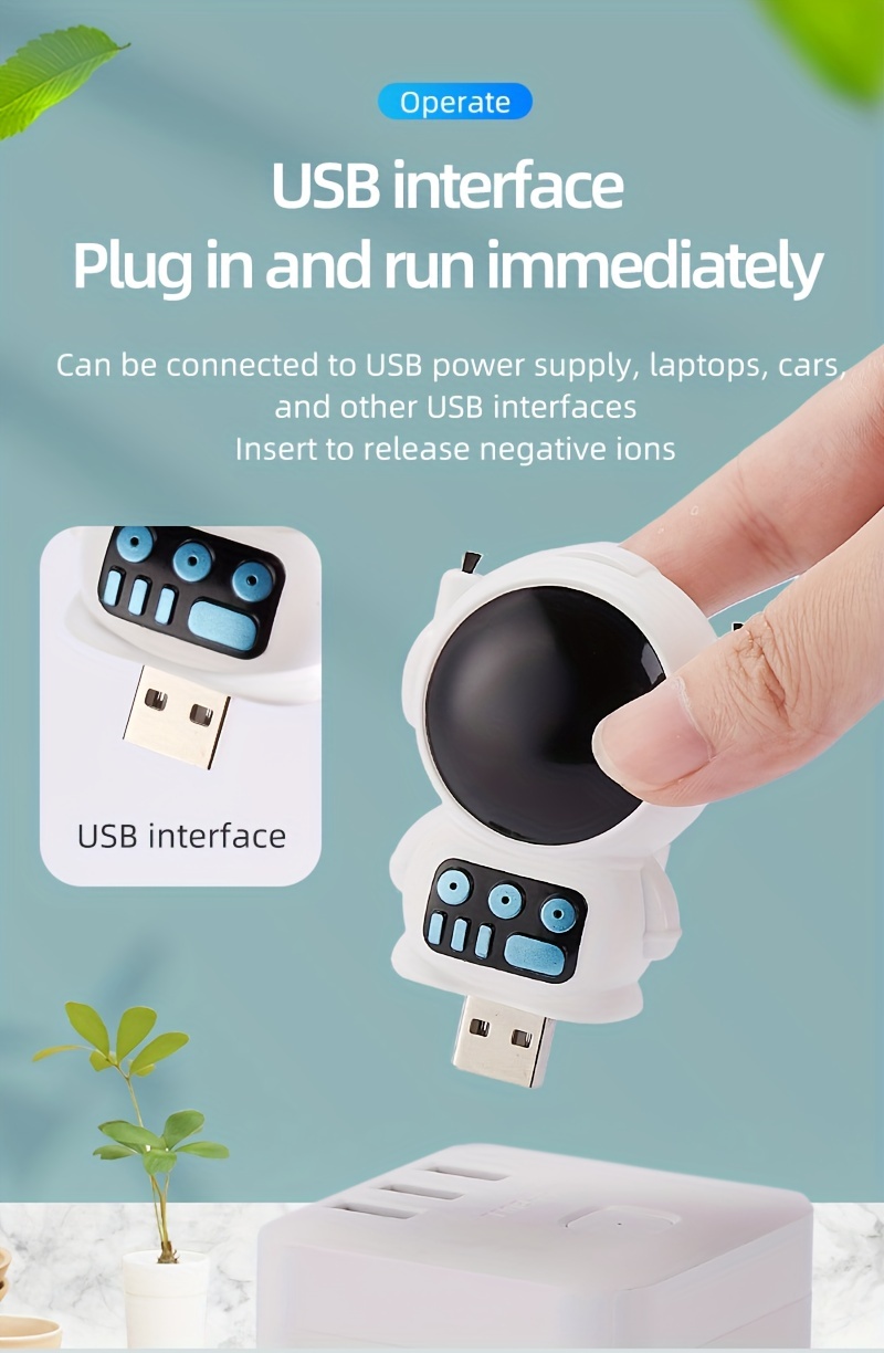 spaceman ion purifier negative ion oxygen bar purify formaldehyde remove pm2 5 no consumables details 9