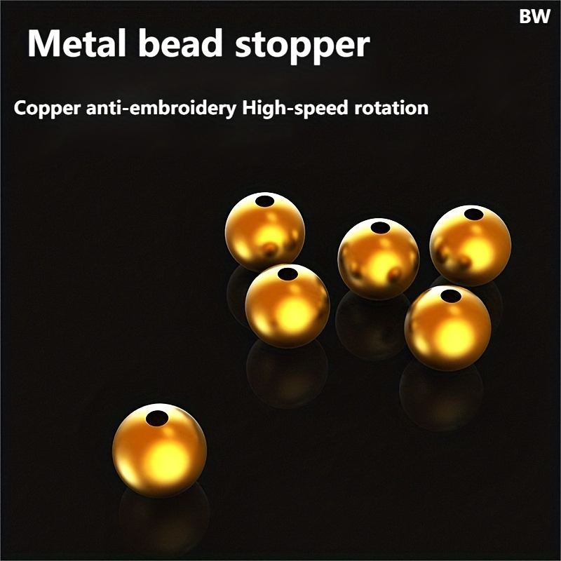 Lure Luminous/metal Seductive Fish Beads Stopper Metal Bean - Temu
