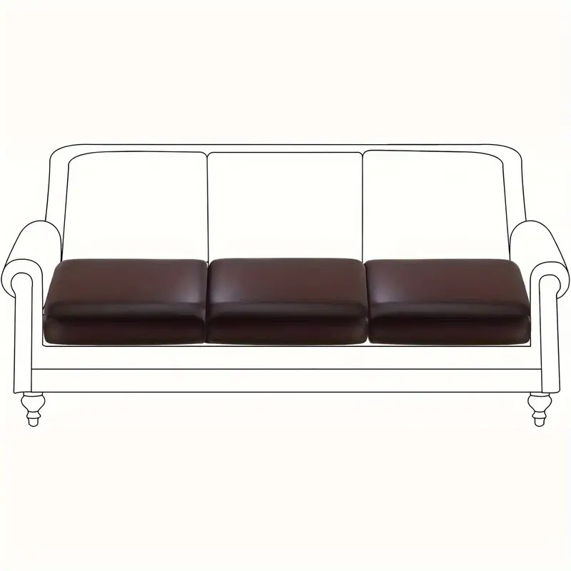 Pu Leather Couch Cushion Cover Sofa Cushion Cover Waterproof - Temu