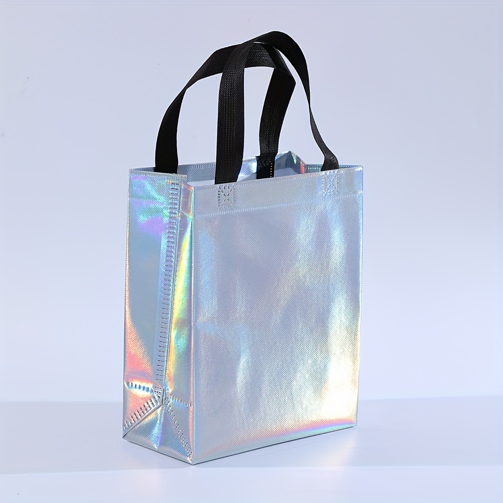 16 bolsas de regalo de fiesta de arco iris, bolsas de regalo de arcoíris  con asas, bolsas de dulces de cumpleaños, bolsas de regalo de fiesta pastel