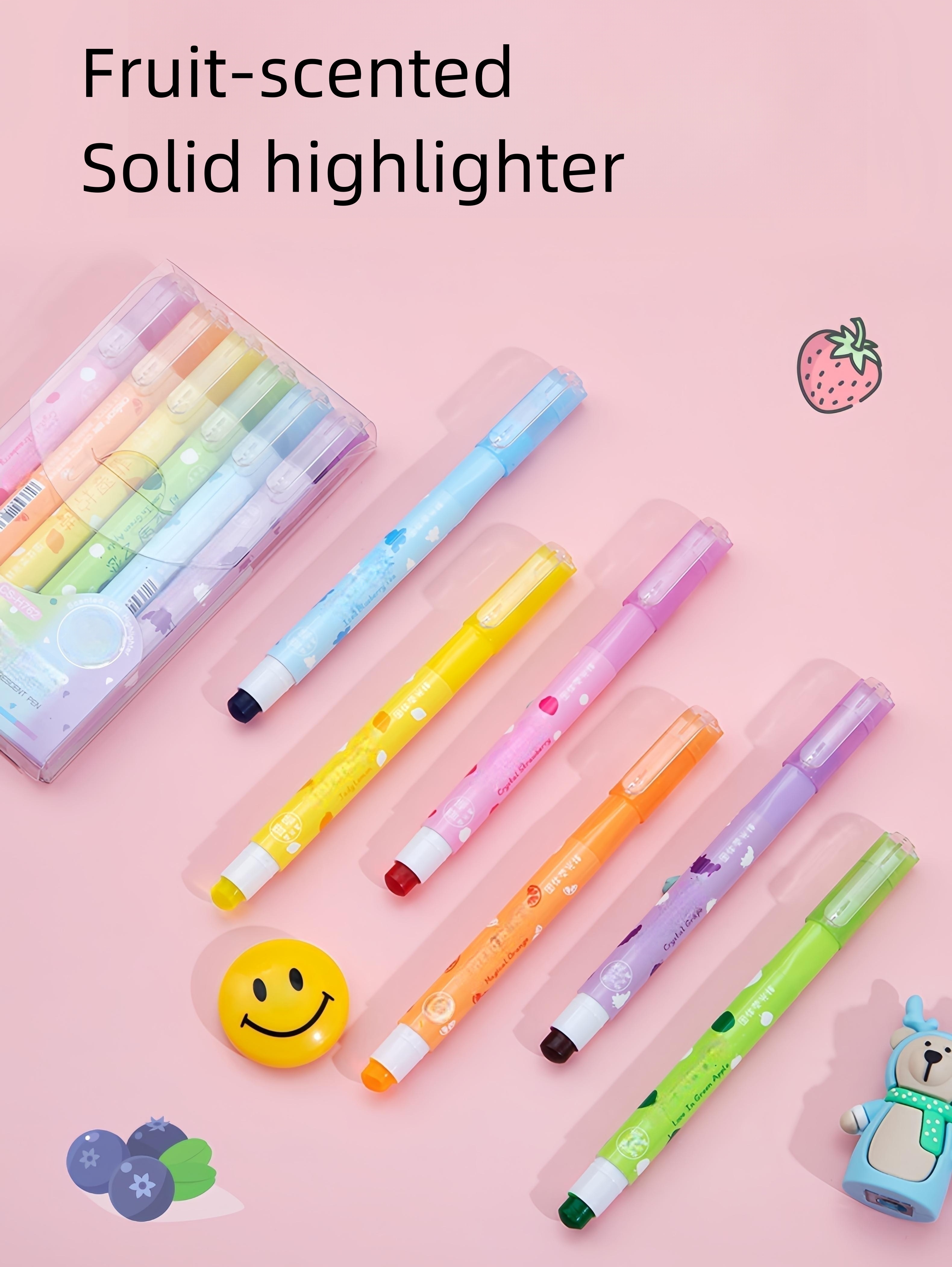 Fruit-Scented Highlighter Set, Unique Stationery