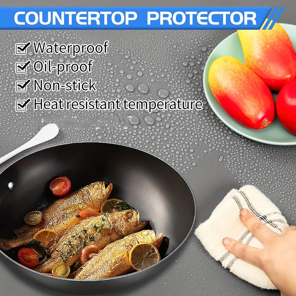 Kitchen Counter Protector Large Silicone Mat Waterproof Nonslip