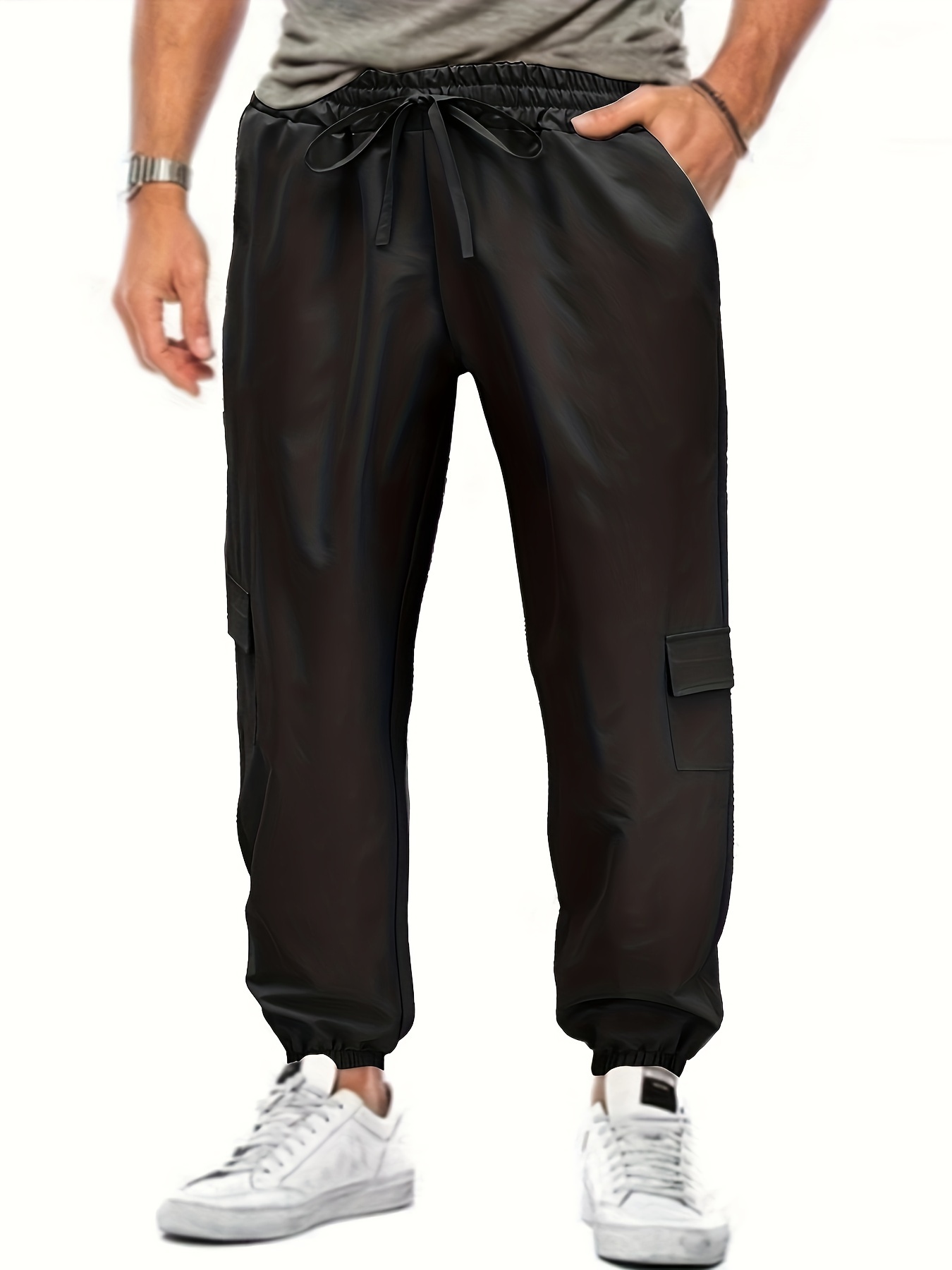 Pantalon cargo pour homme Hip Hop Techwear Sarouel de jogging avec poches :  : Mode