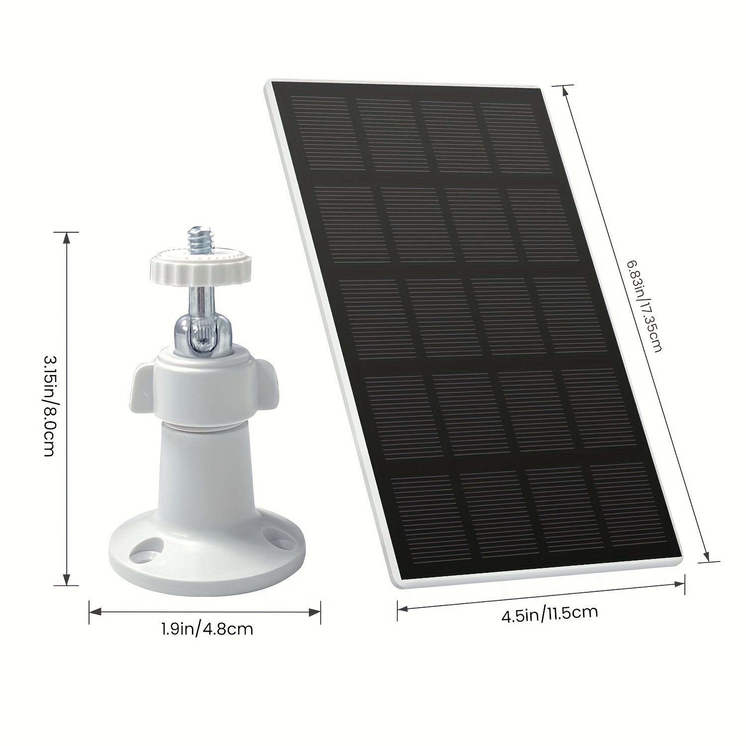 Pannello Solare da 3W con Micro USB: Ricarica Sicura per Telecamere