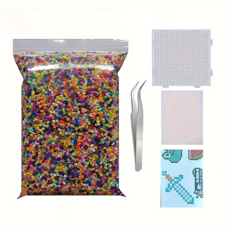 Melting Fuse Ironing Beads Kit Pixel Art Diy 3d Puzzles - Temu