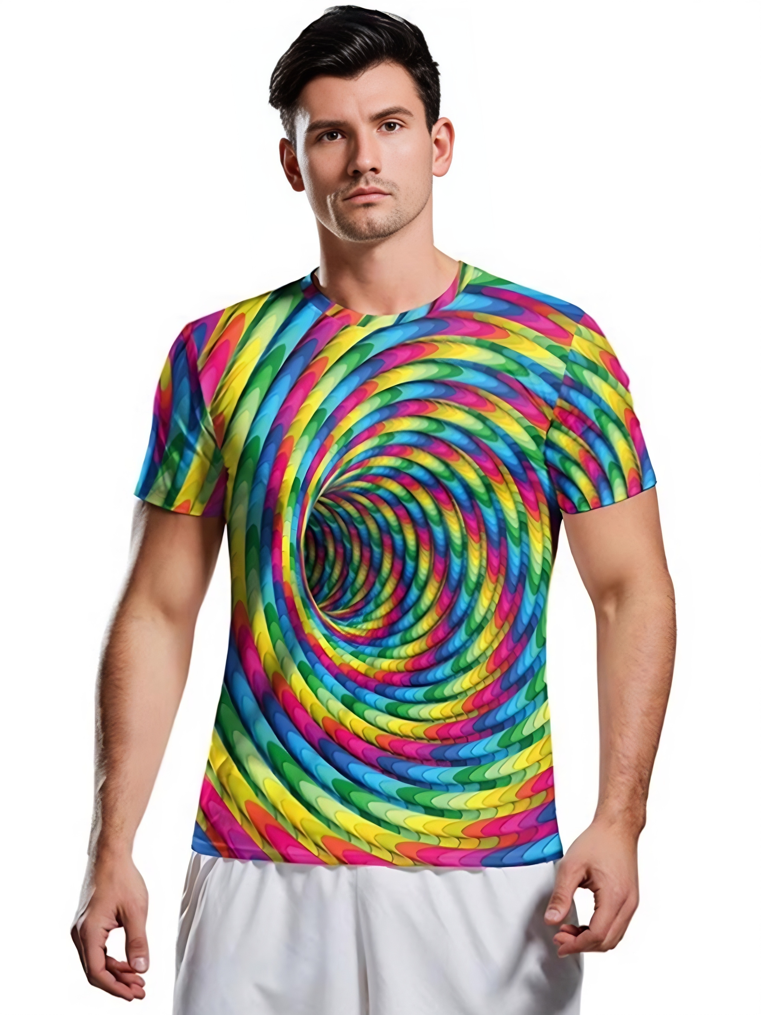Camiseta Personalizada Hombres Patrón Gráfico En 3d Colores - Temu Chile