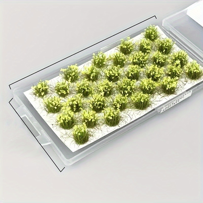 Reunion-ready Artificial Lavender Flower Clusters - Plastic Static Architecture Model Miniature Grass For Diy Scenery , No Battery Required