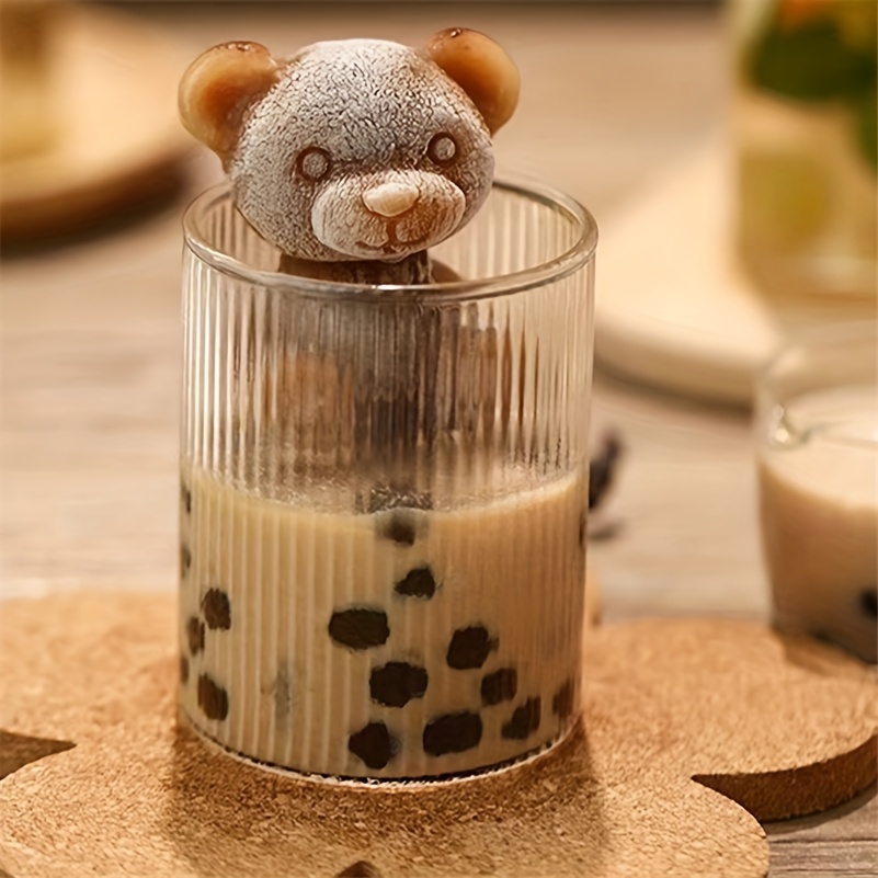 Bear Ice Cube Ball Mold Silicone Ice Bear Grinder Three-dimensional  Creative Frozen Ice Carving, Candle Soap Mold - Temu