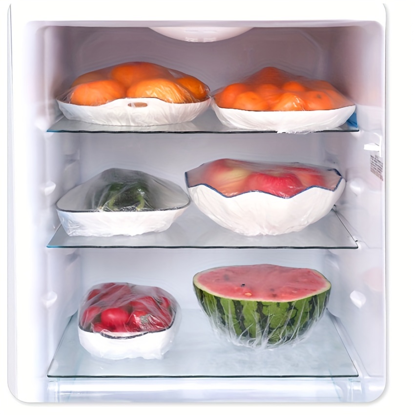 Disposable Food Covers Plastic Refrigerator Food Wrap Odor - Temu