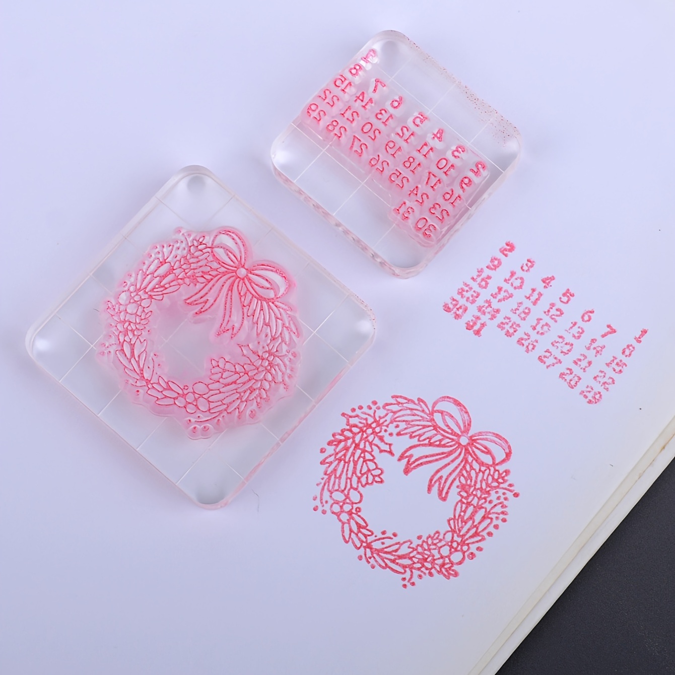 Transparent Acrylic Stamps Handle Decorative Stamp Blocks - Temu